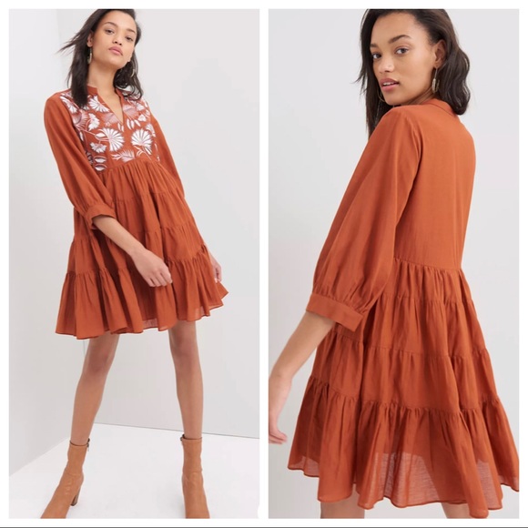 Anthropologie Dresses & Skirts - Anthropologie Apolline Embroidered Tunic Dress